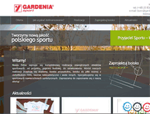 Tablet Screenshot of gardenia.pl