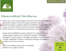 Tablet Screenshot of gardenia.si